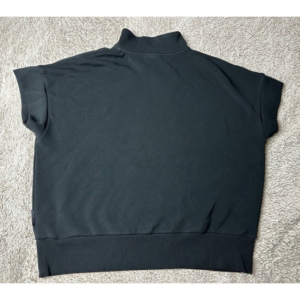 Varley Ritchie Short Sleeve Half Zip Sweat In Black Size S - Picture 13 of 13